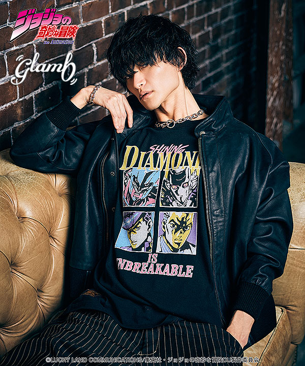 glamb×ジョジョの奇妙な冒険 4部 glamb グラム Crazy Diamond vs Killer Queen T-shirts Tシャツ JOJO  atftps