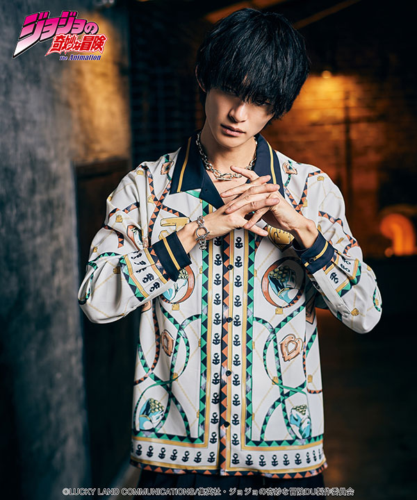 glamb×ジョジョの奇妙な冒険 4部 glamb グラム Jotaro Shirt シャツ コラボ atftps_9
