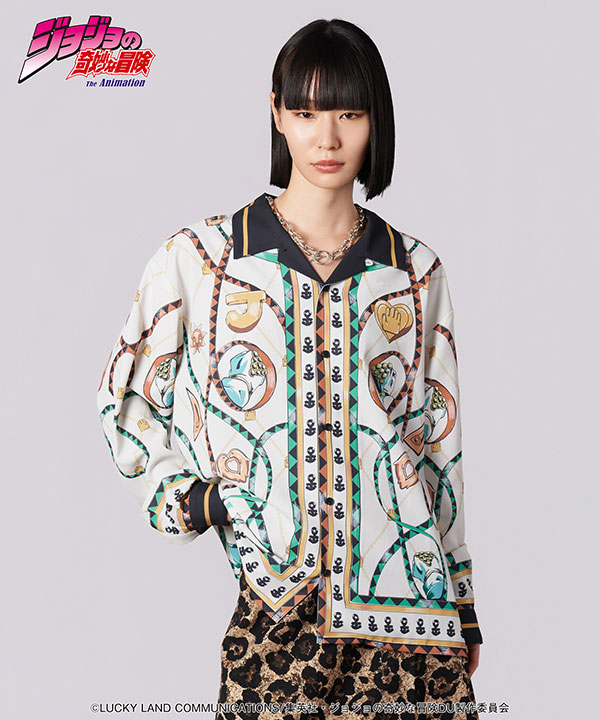 glamb×ジョジョの奇妙な冒険 4部 glamb グラム Jotaro Shirt シャツ コラボ atftps_1