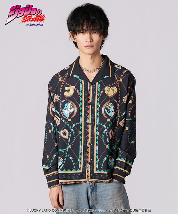 glamb×ジョジョの奇妙な冒険 4部 glamb グラム Jotaro Shirt シャツ コラボ atftps_2