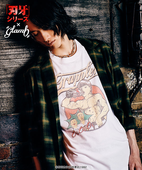 glamb×『刃牙』シリーズ 先行予約 11月下旬〜12月上旬入荷予定 glamb グラム Baki T-shirts Tシャツ コラボ キャンセル不可 atftps