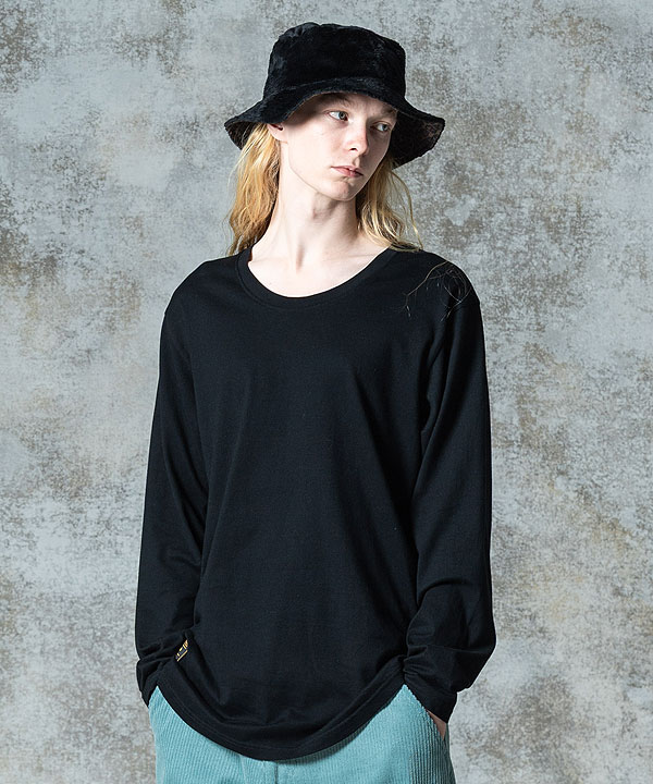 glamb グラム Loose Neck Long Sleeves T-Shirt ルーズネック ロングスリーブ Tシャツ 長袖 ロンT 送料無料 atftps_2