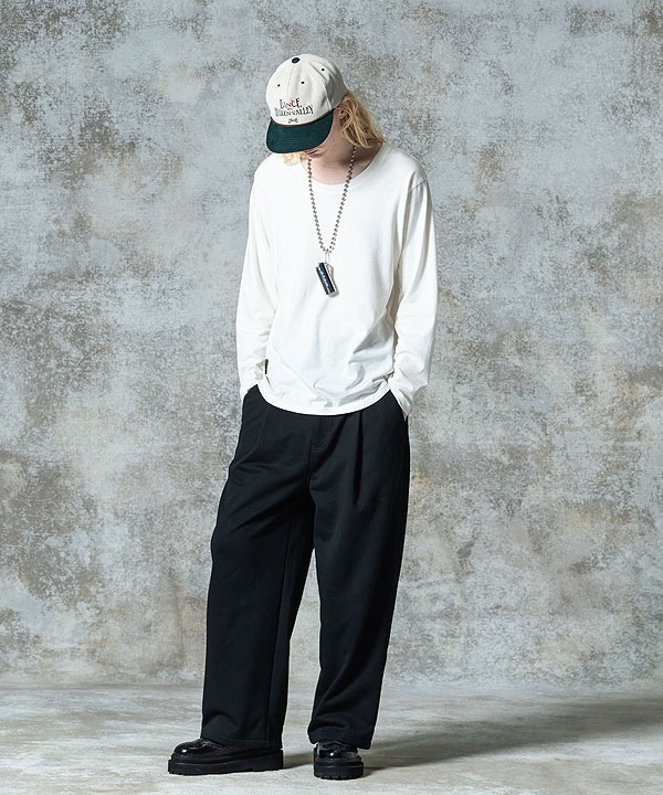 glamb グラム Loose Neck Long Sleeves T-Shirt ルーズネック ロングスリーブ Tシャツ 長袖 ロンT 送料無料 atftps_5