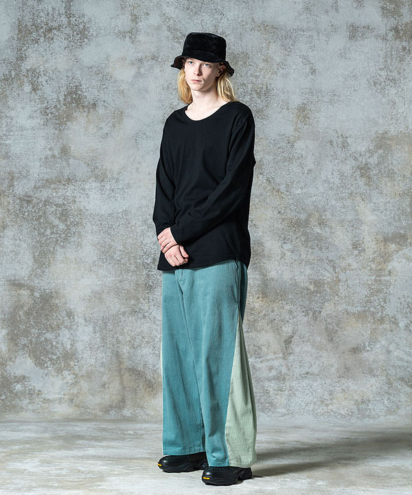 glamb グラム Loose Neck Long Sleeves T-Shirt ルーズネック ロングスリーブ Tシャツ 長袖 ロンT 送料無料 atftps_6