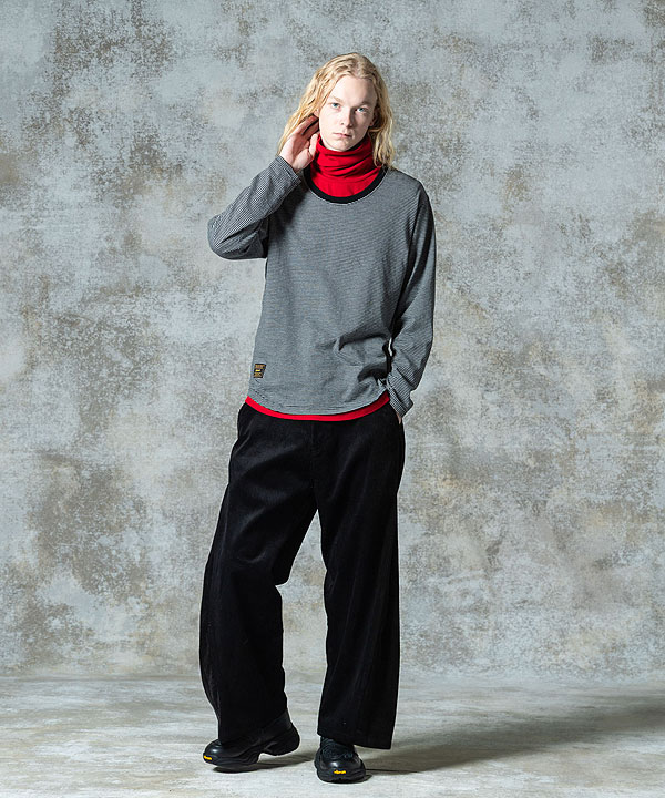 glamb グラム Loose Neck Long Sleeves T-Shirt ルーズネック ロングスリーブ Tシャツ 長袖 ロンT 送料無料 atftps_7