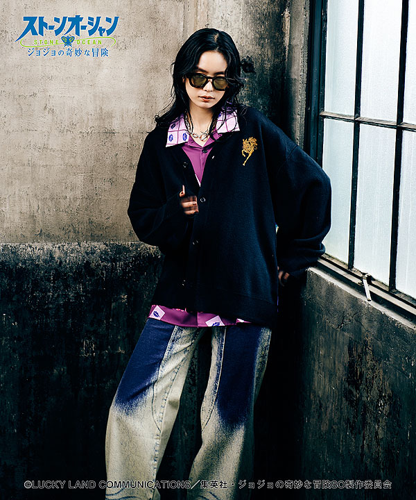 glamb×ジョジョの奇妙な冒険 ストーンオーシャン glamb グラム E・Costello’s Stand Shirt atftps_10