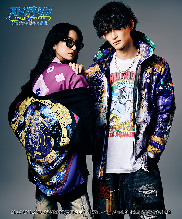 glamb×ジョジョの奇妙な冒険 ストーンオーシャン glamb グラム E・Costello’s Stand Shirt atftps_14
