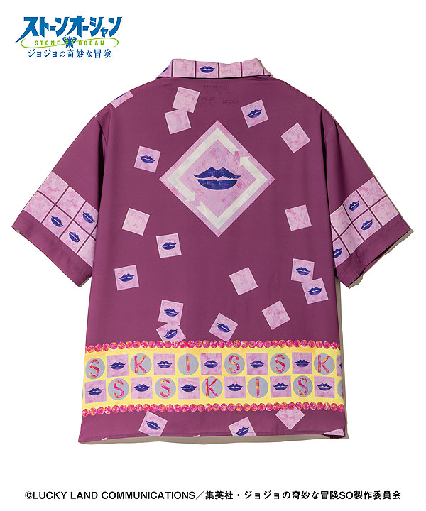 glamb×ジョジョの奇妙な冒険 ストーンオーシャン glamb グラム E・Costello’s Stand Shirt atftps_16