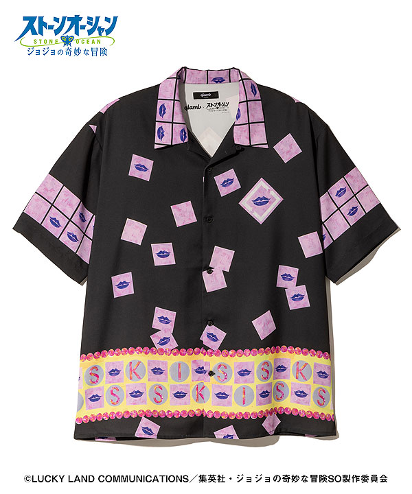 glamb×ジョジョの奇妙な冒険 ストーンオーシャン glamb グラム E・Costello’s Stand Shirt atftps_17