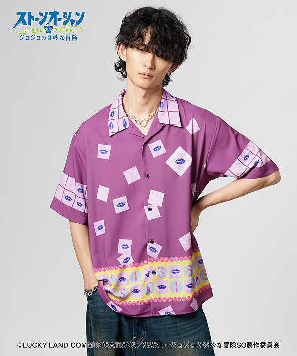 glamb×ジョジョの奇妙な冒険 ストーンオーシャン glamb グラム E・Costello’s Stand Shirt atftps_1