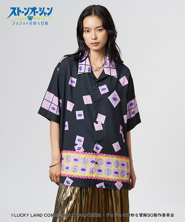 glamb×ジョジョの奇妙な冒険 ストーンオーシャン glamb グラム E・Costello’s Stand Shirt atftps_2