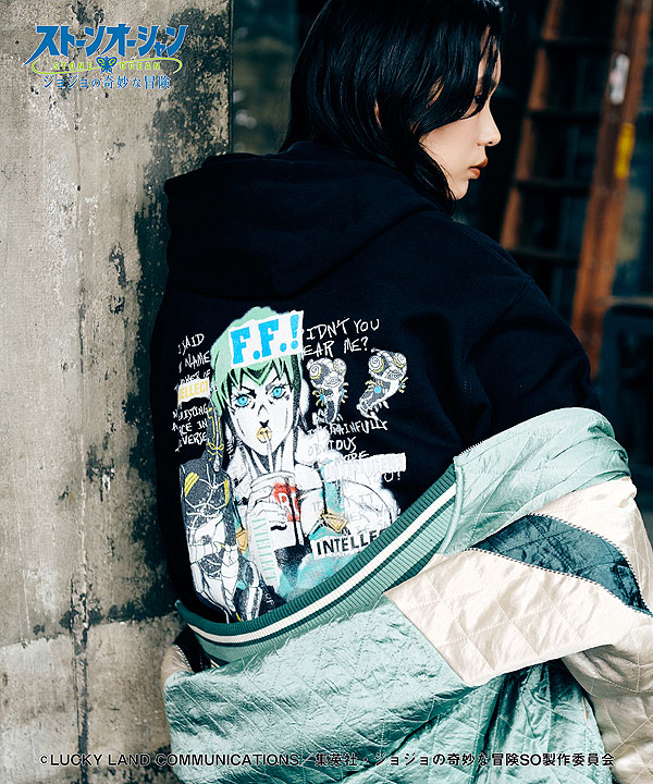 glamb×ジョジョの奇妙な冒険 ストーンオーシャン glamb グラム F・F Hoodie パーカー atftps_1
