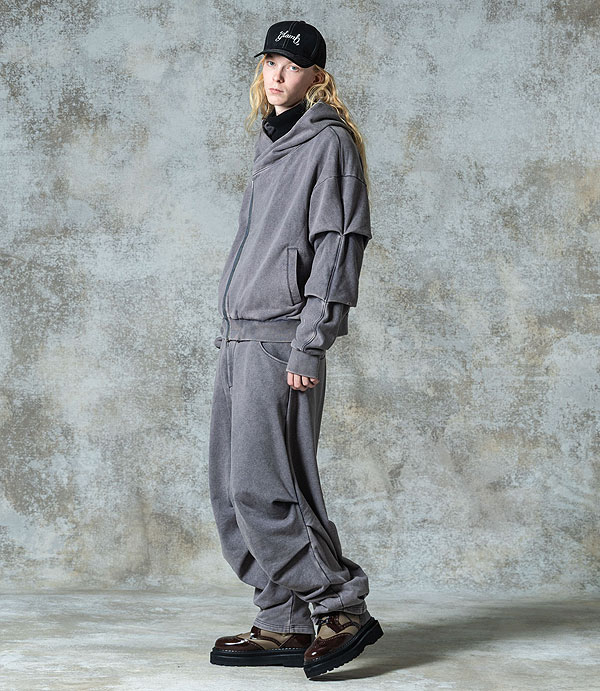 glamb グラム Distorted Sweat Set Up ディストーテッドセットアップ 