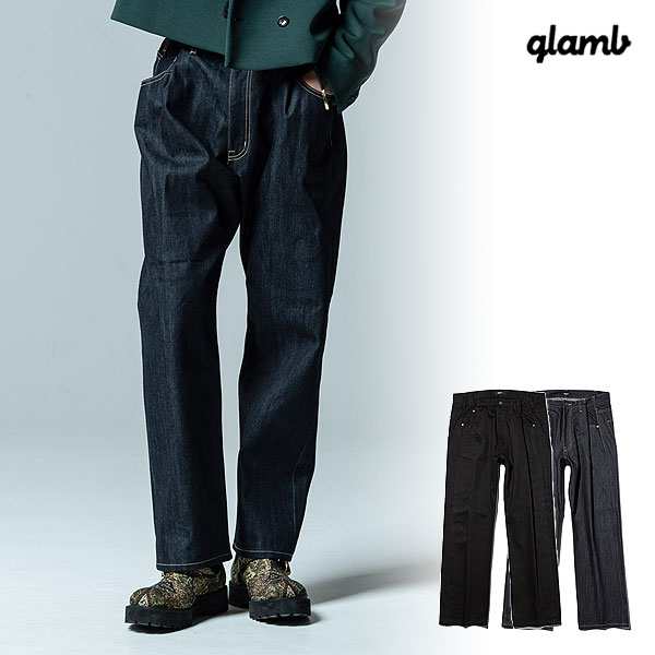 glamb グラム Overlap Waist Denim オーバーラップウエストデニム パンツ 送料無料 atfpts