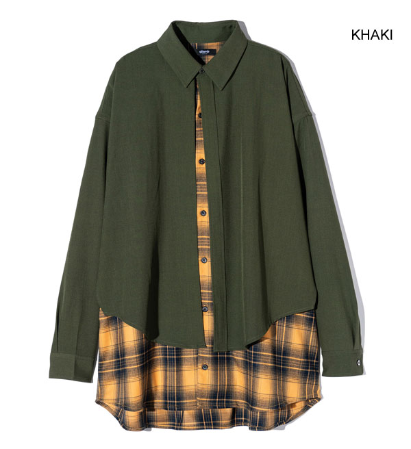glamb グラム Double Layered Shirt ダブル レイヤードシャツ 送料無料 atftpsの通販は glamb グラム Double Layered Shirt ダブル レイヤードシャツ 送料無料 atftpsの通販は