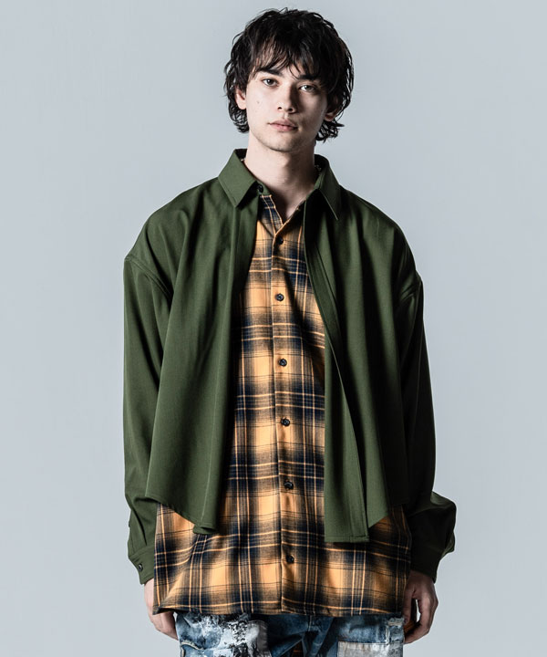 glamb グラム Double Layered Shirt ダブル レイヤードシャツ 送料無料 atftpsの通販は glamb グラム Double Layered Shirt ダブル レイヤードシャツ 送料無料 atftpsの通販は