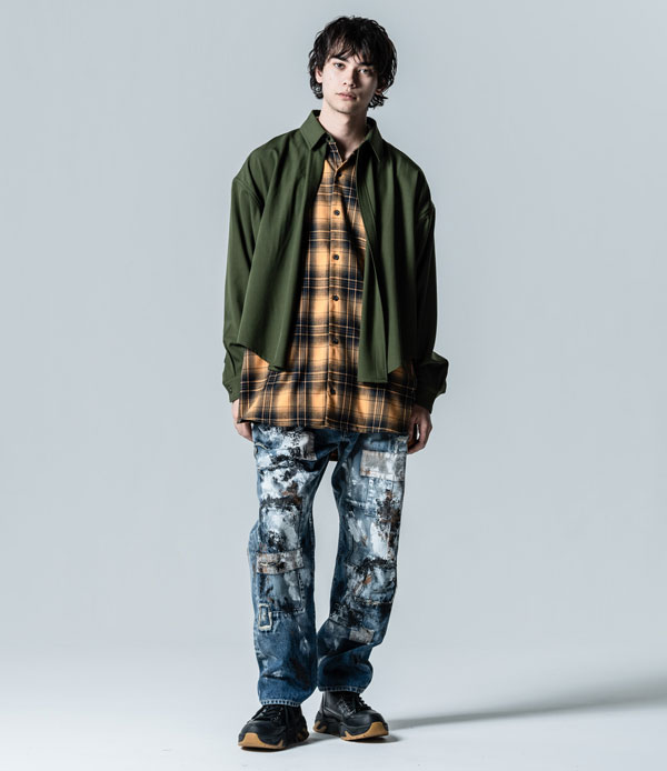 glamb グラム Double Layered Shirt ダブル レイヤードシャツ 送料無料 atftpsの通販は glamb グラム Double Layered Shirt ダブル レイヤードシャツ 送料無料 atftpsの通販は