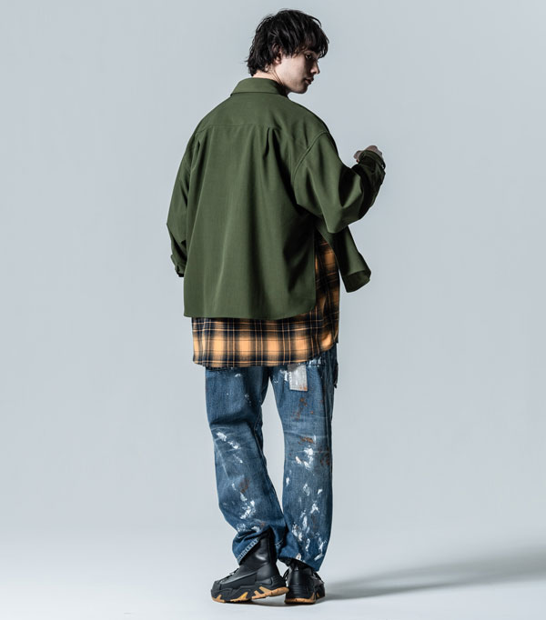 glamb グラム Double Layered Shirt ダブル レイヤードシャツ 送料無料 atftpsの通販は glamb グラム Double Layered Shirt ダブル レイヤードシャツ 送料無料 atftpsの通販は