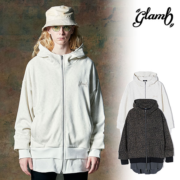 glamb グラム Layered Creed Hoodie パーカー atftps