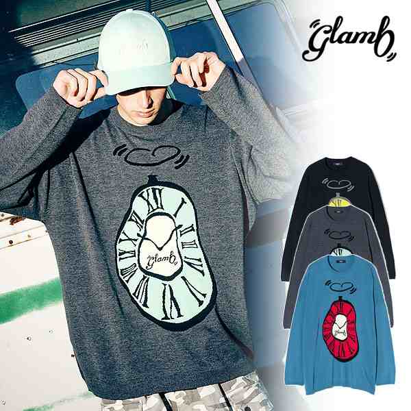 2024 冬 先行予約 11月上旬〜中旬入荷予定 glamb グラム Twist Clock Knit ツイストクロックニット atftps