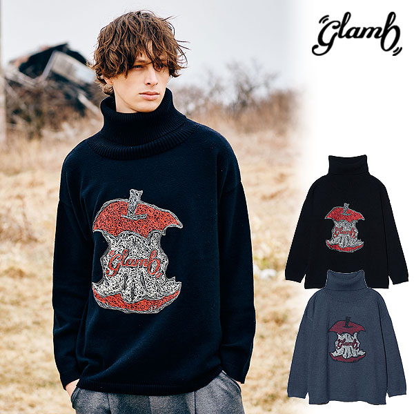 glamb グラム Eaten Apple Turtle Neck Knit ニット 送料無料 atftps