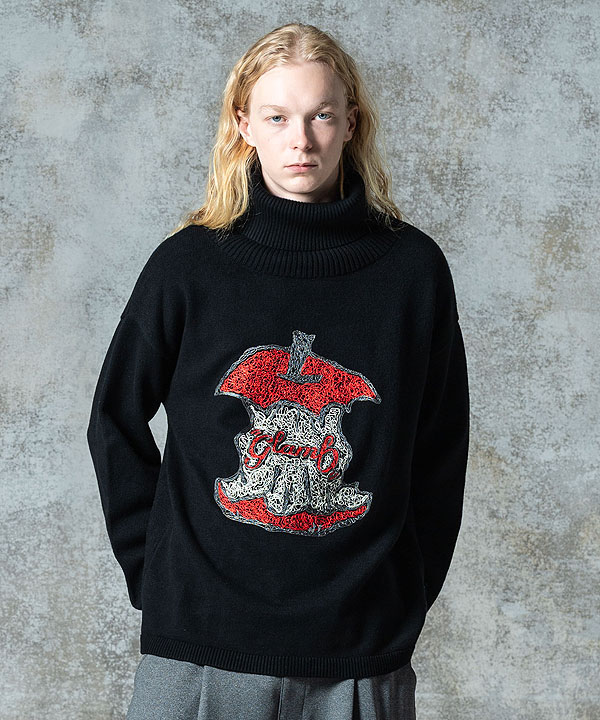 glamb グラム Eaten Apple Turtle Neck Knit ニット 送料無料 atftps_1
