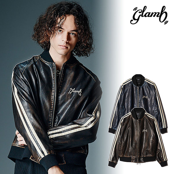 2026 秋 先行予約 10月中旬〜下旬入荷予定 glamb グラム Fade Leather Track Jacket ジャケット 送料無料 キャンセル不可 atfjkt