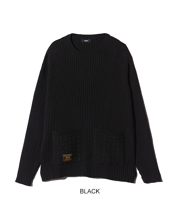 2026 秋 先行予約 8月下旬〜9月上旬入荷予定 glamb グラム Additional Pocket Rib Knit ニット 送料無料 キャンセル不可 atftps_11
