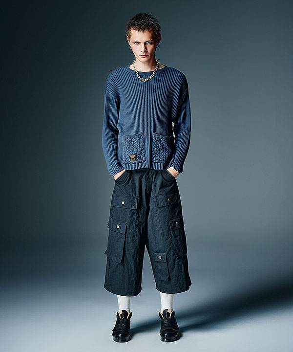 2026 秋 先行予約 8月下旬〜9月上旬入荷予定 glamb グラム Additional Pocket Rib Knit ニット 送料無料 キャンセル不可 atftps_3