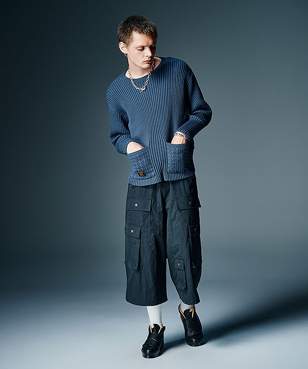 2026 秋 先行予約 8月下旬〜9月上旬入荷予定 glamb グラム Additional Pocket Rib Knit ニット 送料無料 キャンセル不可 atftps_4