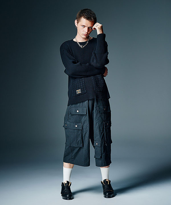 2026 秋 先行予約 8月下旬〜9月上旬入荷予定 glamb グラム Additional Pocket Rib Knit ニット 送料無料 キャンセル不可 atftps_7