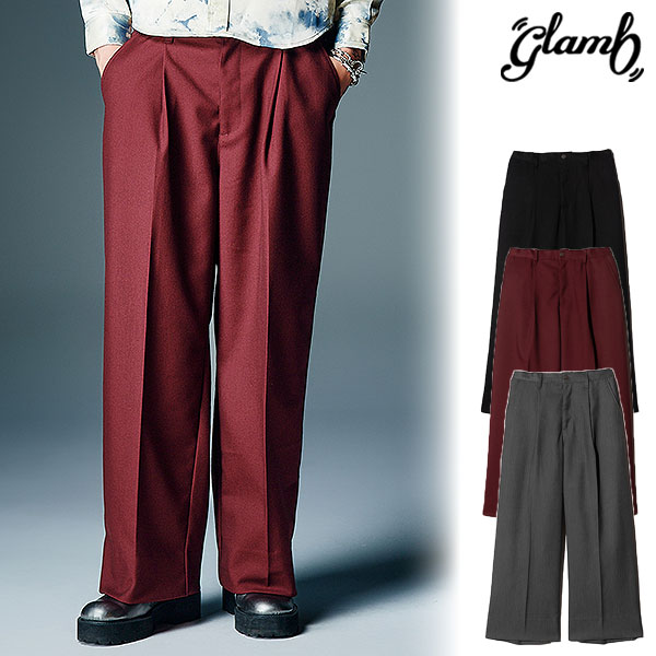 2026 秋 先行予約 8月下旬〜9月上旬入荷予定 glamb グラム Grace Wide Slacks パンツ スラックス 送料無料 キャンセル不可 atfpts