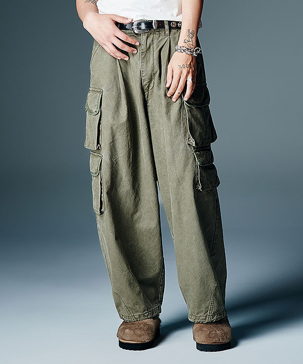 2026 秋 先行予約 10月下旬〜11月上旬入荷予定 glamb グラム Fade Asymmetry Cargo Pants パンツ 送料無料 キャンセル不可 atfpts_1
