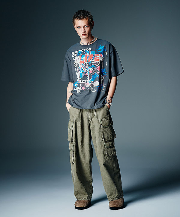 2026 秋 先行予約 10月下旬〜11月上旬入荷予定 glamb グラム Fade Asymmetry Cargo Pants パンツ 送料無料 キャンセル不可 atfpts_5