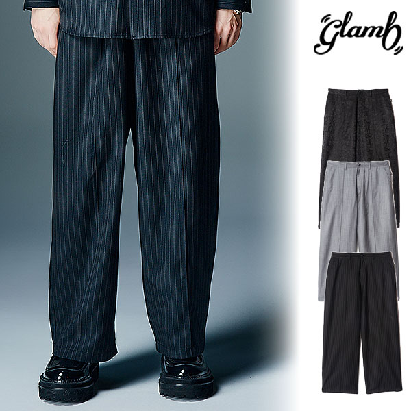 2026 秋 先行予約 8月上旬〜中旬入荷予定 glamb グラム Suit Fabric Baggy Pants パンツ 送料無料 キャンセル不可 atfpts