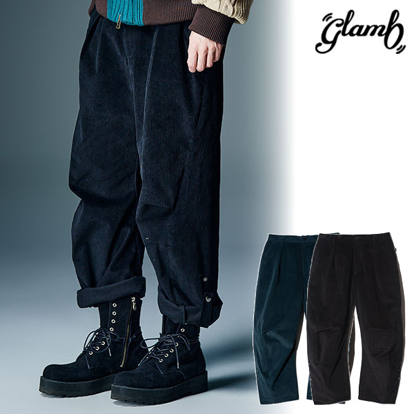 2026 秋 先行予約 8月上旬〜中旬入荷予定 glamb グラム Corduroy Barrel Pants パンツ 送料無料 キャンセル不可 atfpts