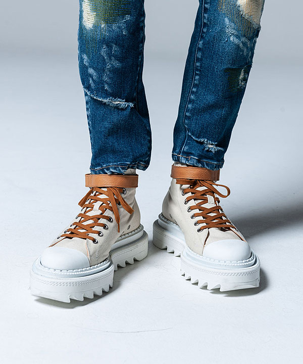 30％OFF SALE セール glamb グラム Shark Sole Canvas Sneakers スニーカー 送料無料 atfacc_13