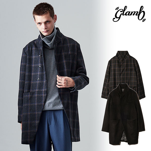 2025 冬 先行予約 12月下旬〜1月上旬入荷予定 glamb グラム Blue Noise Stand Collar Coat コート 送料無料 キャンセル不可 atfjkt