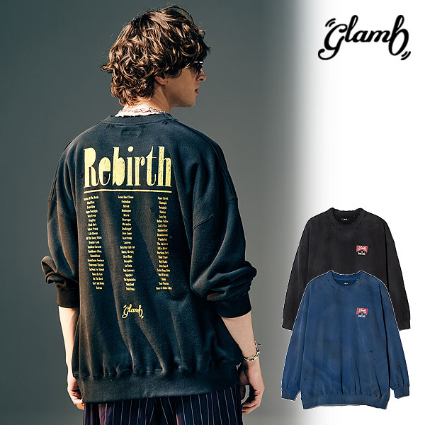 2025 冬 先行予約 11月下旬〜12月上旬入荷予定 glamb グラム Rebirth Damage Sweat スウェット 送料無料 キャンセル不可 atftps