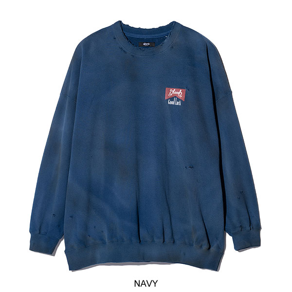 2025 冬 先行予約 11月下旬〜12月上旬入荷予定 glamb グラム Rebirth Damage Sweat スウェット 送料無料 キャンセル不可 atftps 2025 冬 先行予約 11月下旬〜12月上旬入荷予定 glamb グラム Rebirth