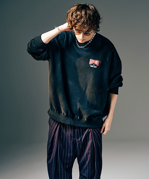 glamb グラム Rebirth Damage Sweat スウェット 送料無料 atftps_2
