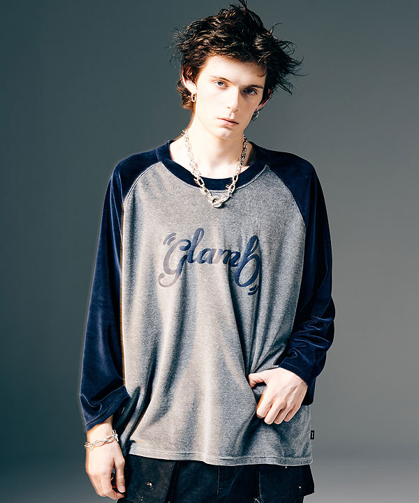glamb グラム Spin Logo Velour Sweat スウェット 送料無料 atftps_1
