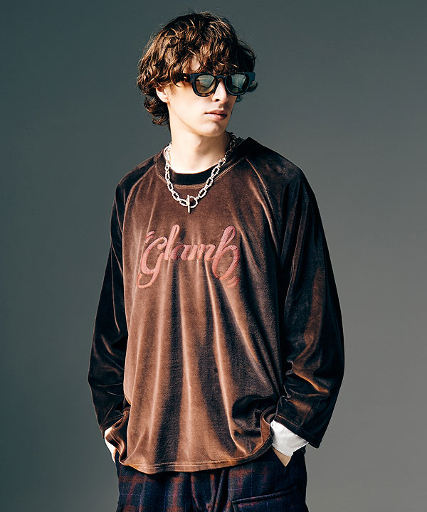 glamb グラム Spin Logo Velour Sweat スウェット 送料無料 atftps_7