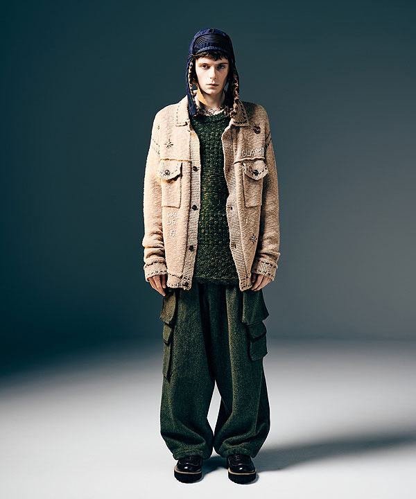 2025 冬 先行予約 12月下旬〜1月上旬入荷予定 glamb グラム Beadswork Knit Jacket ジャケット 送料無料 キャンセル不可 atfjkt_9