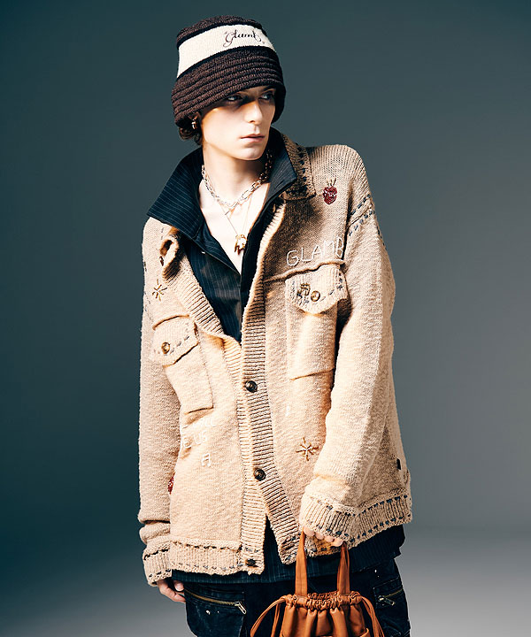 2025 冬 先行予約 12月下旬〜1月上旬入荷予定 glamb グラム Beadswork Knit Jacket ジャケット 送料無料 キャンセル不可 atfjkt_1