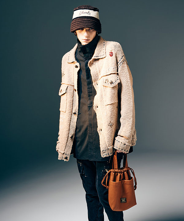 2025 冬 先行予約 12月下旬〜1月上旬入荷予定 glamb グラム Beadswork Knit Jacket ジャケット 送料無料 キャンセル不可 atfjkt_8