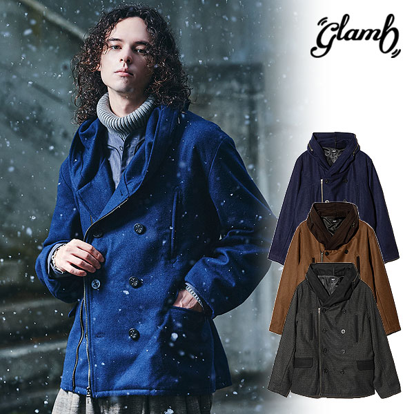 2025 冬 先行予約 12月下旬〜1月上旬入荷予定 glamb グラム Carol Pea Coat コート 送料無料 キャンセル不可 atfjkt