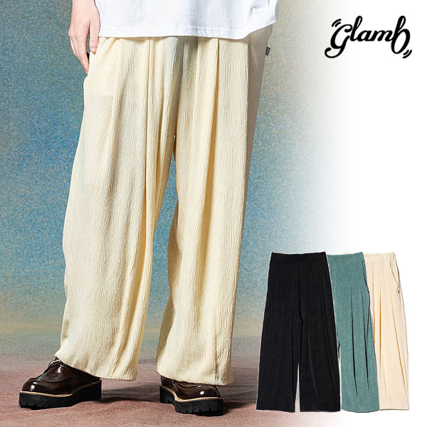 2025 夏 先行予約 5月下旬〜6月上旬入荷予定 glamb グラム Glamour Crepe Pants グラマークレープパンツ パンツ atfpts