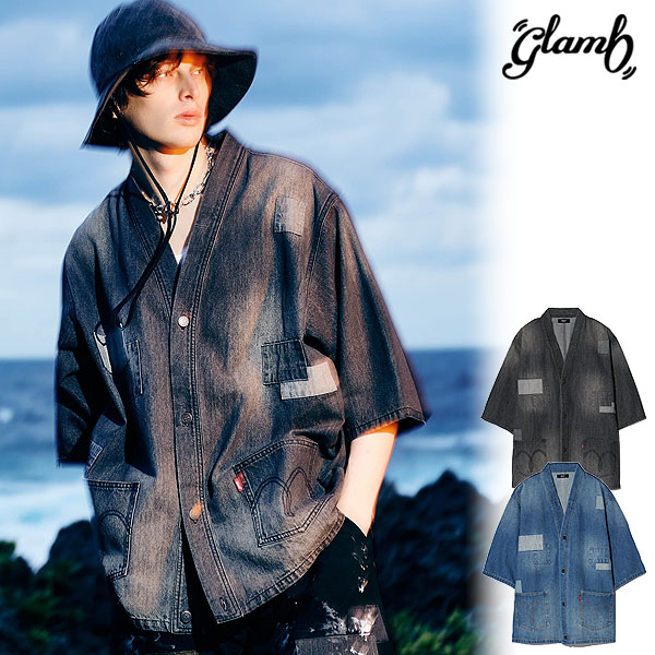 glamb グラム Unplugged Denim Happi Shirt アンプラグド デニム ハッピシャツ atftps