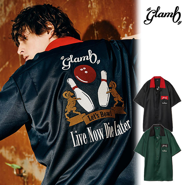 2025 夏 先行予約 6月下旬〜7月上旬入荷予定 glamb グラム Good Luck Bowling Shirt グッドラックボウリングシャツ atftpsの通販は